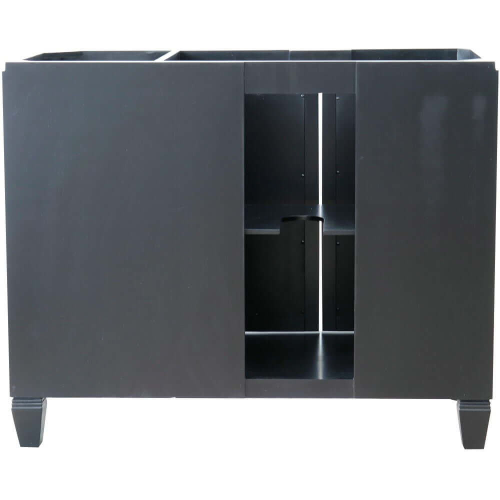 42" Single sink vanity in Black finish - Left door- Cabinet only - 400990-42L-BL