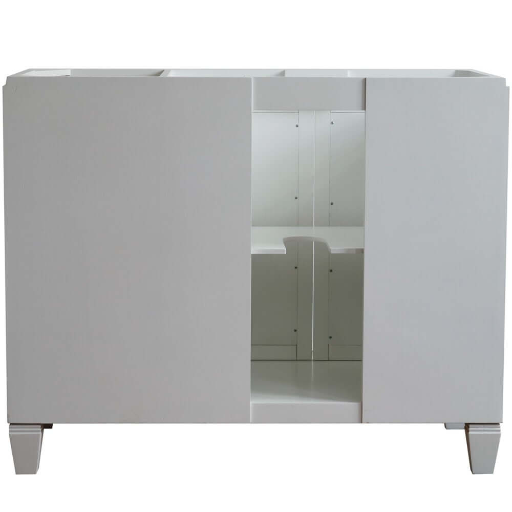 42" Single sink vanity in White finish - Left door- Cabinet only - 400990-42L-WH