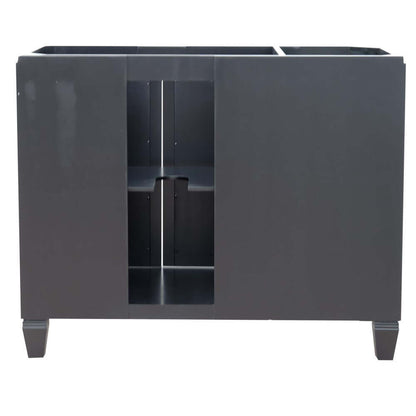 42" Single sink vanity in Black finish - Right door- Cabinet only - 400990-42R-BL