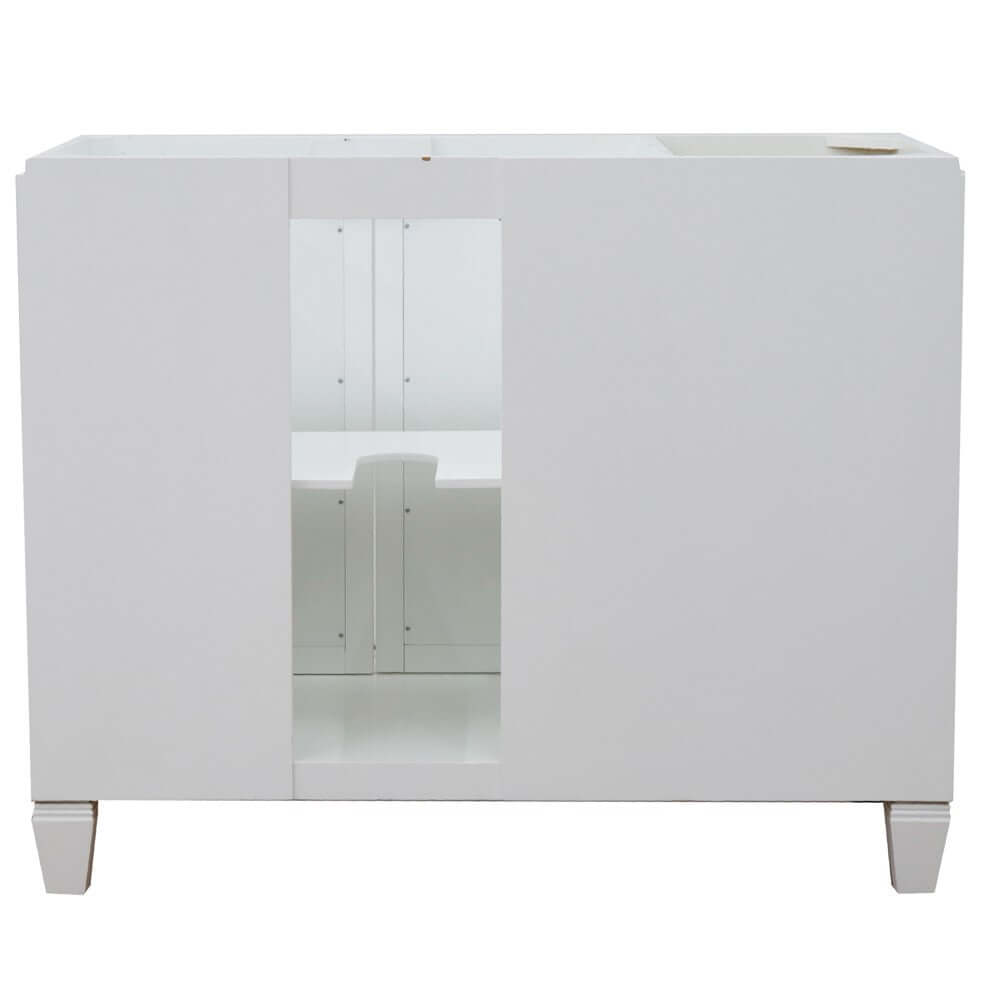 42" Single sink vanity in White finish - Right door- Cabinet only - 400990-42R-WH