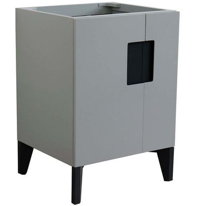 24" Single sink vanity in Light Gray finish - cabinet only - 408800-24-LG