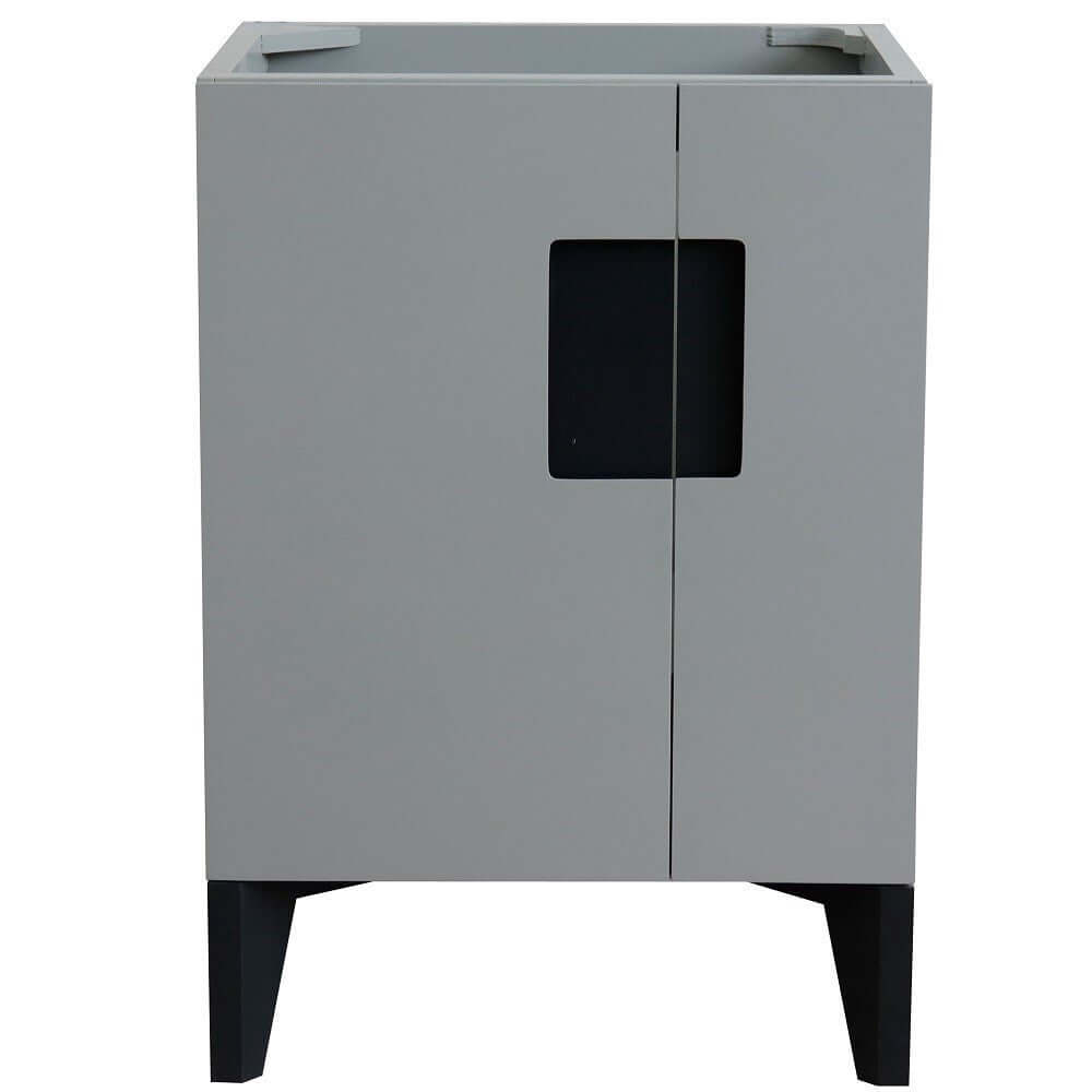 24" Single sink vanity in Light Gray finish - cabinet only - 408800-24-LG