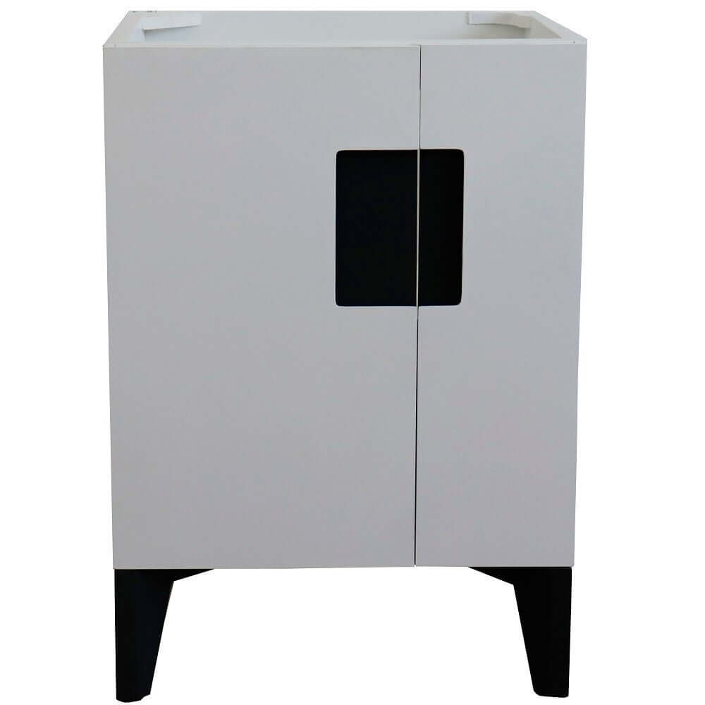 24" Single sink vanity in White finish - cabinet only - 408800-24-WH