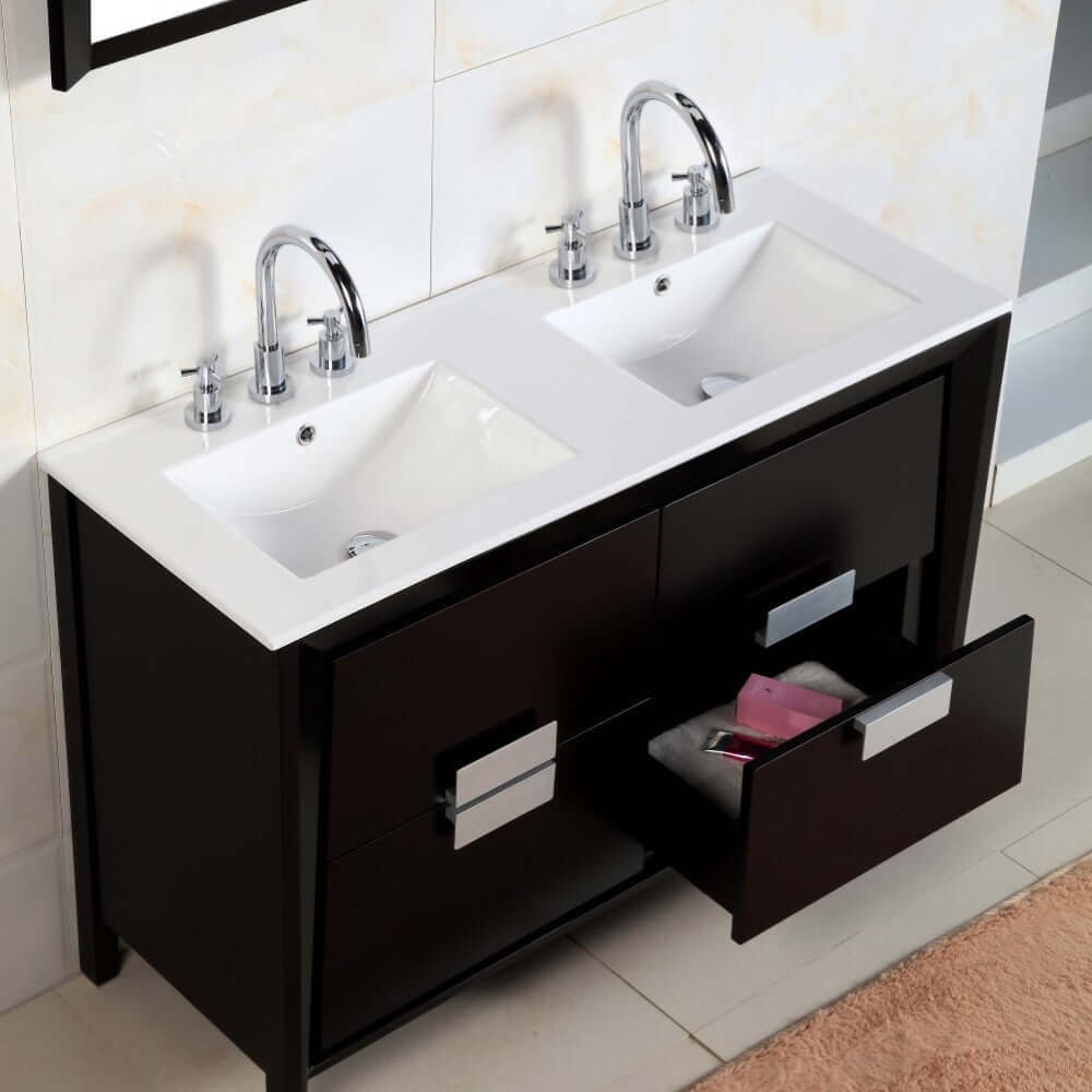 48-inch Double sink vanity - 500410-ES-WH-48D