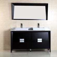 Load image into Gallery viewer, 60-inch Double sink vanity - 500410-ES-WH-60D