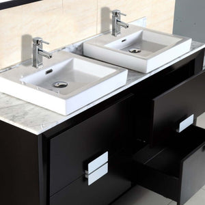 60-inch Double sink vanity - 500410-ES-WH-60D