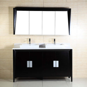 60-inch Double sink vanity - 500410D-ES-WH-60D