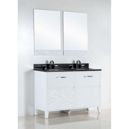 48 in. Double sink vanity with black galaxy top - 500709-48D-BG