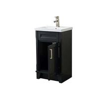 Load image into Gallery viewer, 20 in. Single Sink Vanity in Dark Gray Finish with White Ceramic Sink Top - 400700-20-DG-CE