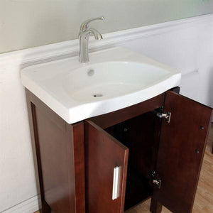 23.8 in Single sink vanity-wood-dark walnut - 804381-W