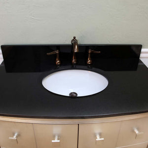 36 in Single sink vanity-wood-bronze silver - 600003