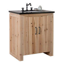 Load image into Gallery viewer, 30 in Single sink vanity-solid fir-natural - 6001-30-NL-BG