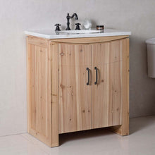 Load image into Gallery viewer, 30 in Single sink vanity-solid fir-natural - 6001-30-NL-JW