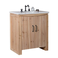 Load image into Gallery viewer, 30 in Single sink vanity-solid fir-natural - 6001-30-NL-JW