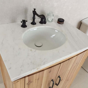 30 in Single sink vanity-solid fir-natural - 6001-30-NL-JW