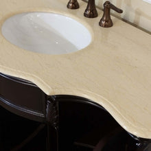 Load image into Gallery viewer, 48 in Single sink vanity-wood-dark mahogany-creama marfil - 600161-DM-CM
