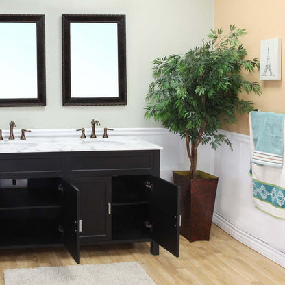 60 in Double sink vanity-wood-ebony - 600168-60B