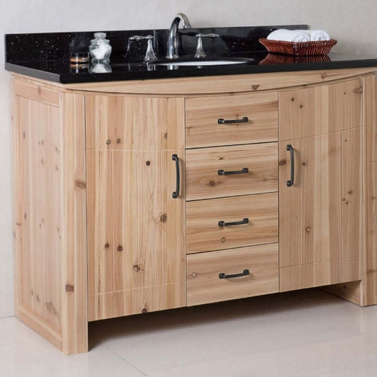 48 in Single sink vanity-solid fir-natural - 6001C-48-NL-BG