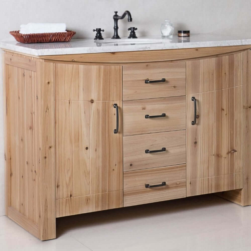 48 in Single sink vanity-solid fir-natural - 6001C-48-NL-JW