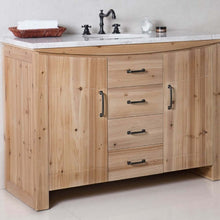 Load image into Gallery viewer, 48 in Single sink vanity-solid fir-natural - 6001C-48-NL-JW