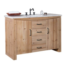 Load image into Gallery viewer, 48 in Single sink vanity-solid fir-natural - 6001C-48-NL-JW