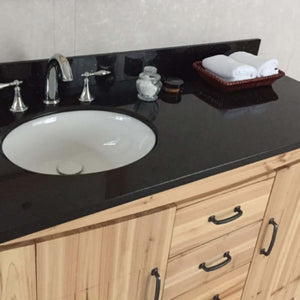 48 in Single sink vanity-solid fir-natural - 6001L-48-NL-BG