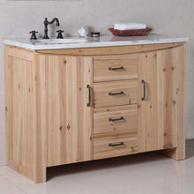 Load image into Gallery viewer, 48 in Single sink vanity-solid fir-natural - 6001L-48-NL-JW