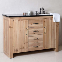 Load image into Gallery viewer, 48 in Single sink vanity-solid fir-natural - 6001R-48-NL-BG