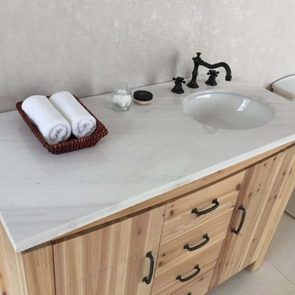 48 in Single sink vanity-solid fir-natural - 6001R-48-NL-JW