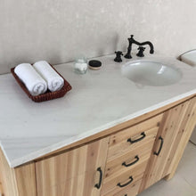 Load image into Gallery viewer, 48 in Single sink vanity-solid fir-natural - 6001R-48-NL-JW
