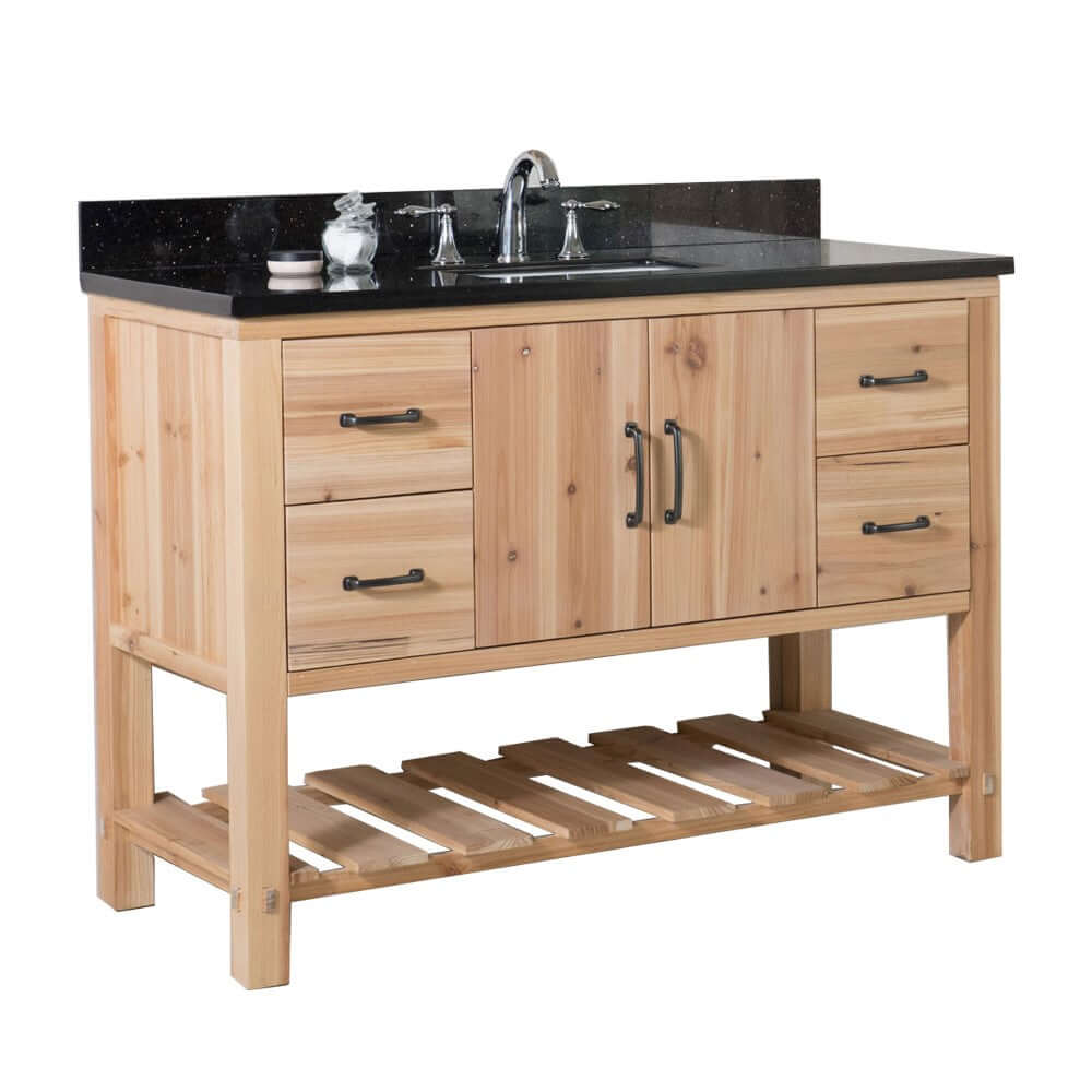 48 in Single sink vanity-solid fir-natural - 6003-48-NL-BG