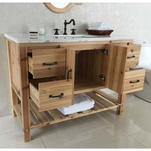 Load image into Gallery viewer, 48 in Single sink vanity-solid fir-natural - 6003-48-NL-JW