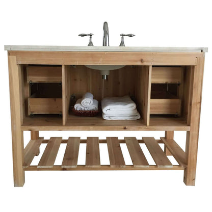 48 in Single sink vanity-solid fir-natural - 6003-48-NL-JW