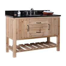 Load image into Gallery viewer, 48 in Single sink vanity-solid fir-natural - 6004-48-NL-BG