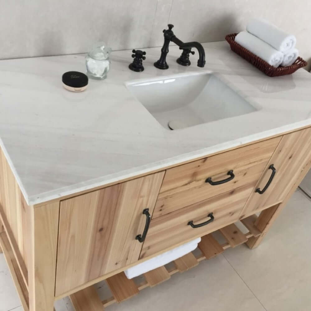 48 in Single sink vanity-solid fir-natural - 6004-48-NL-JW