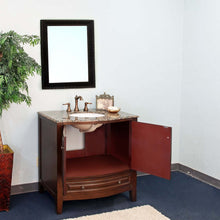 Load image into Gallery viewer, 36 in Single sink vanity-wood-dark walnut - 602205
