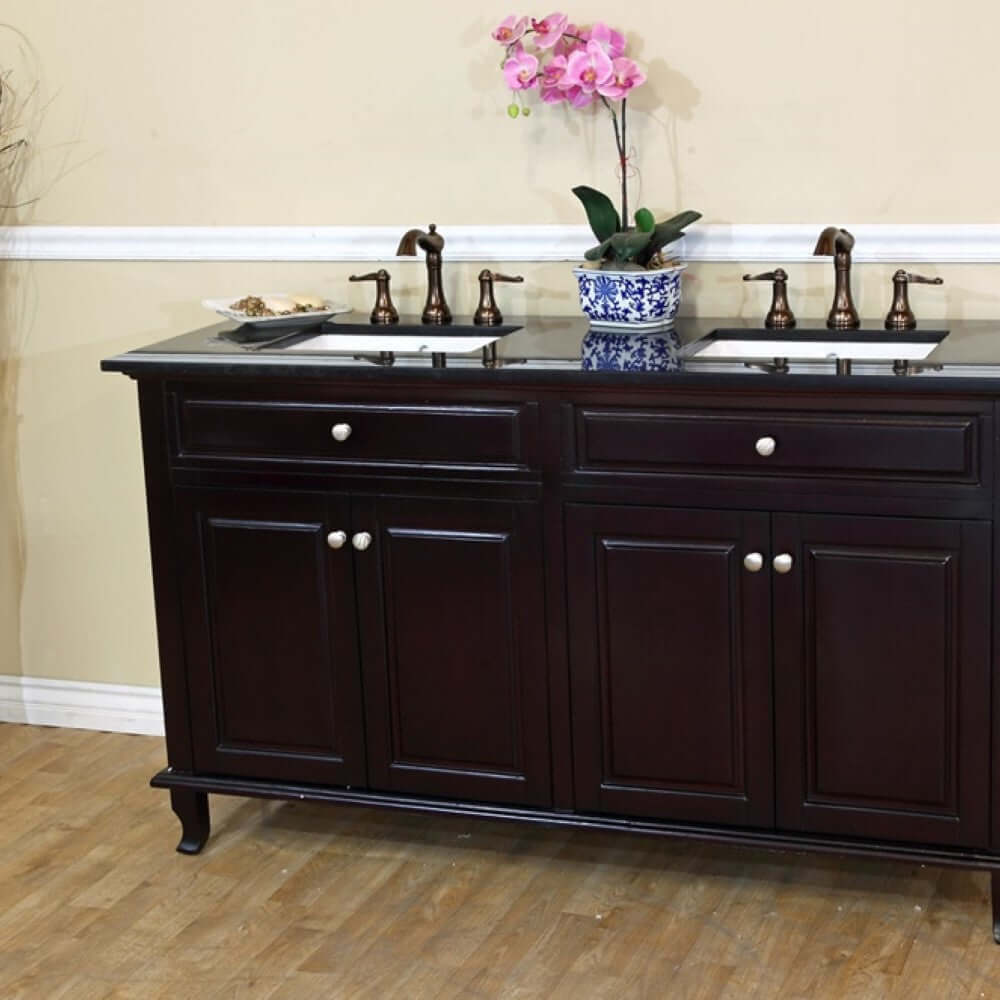 62 in Double sink vanity-dark mahogany - 603215-62DM-BG