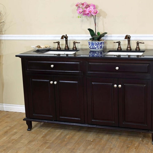 62 in Double sink vanity-dark mahogany - 603215-62DM-BG