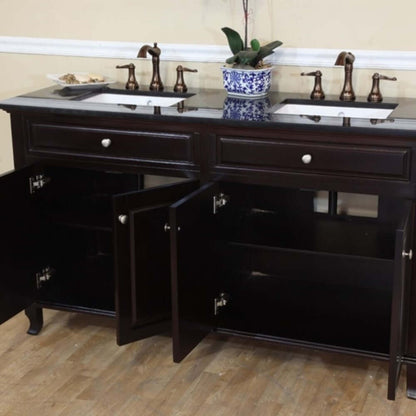 62 in Double sink vanity-dark mahogany - 603215-62DM-BG