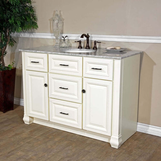 50 in Single sink vanity-antique white - 605022