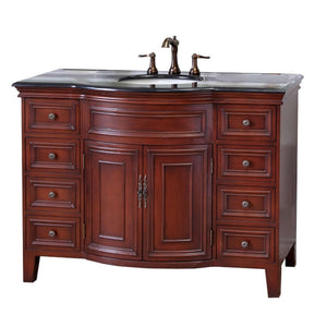 48 in Single sink vanity-wood-brown cherry - 605115