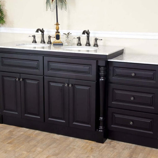 74 in Double sink vanity-dark mahogany - 605522B