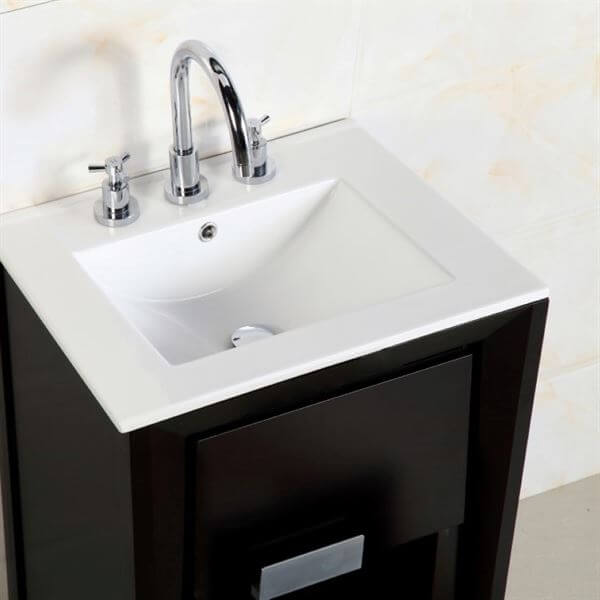 24-inch Single sink vanity - 500410-ES-WH-24