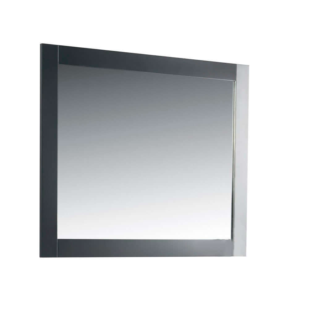 40 in. Solid wood frame mirror- Dark Gray - 7700-40-M-DG