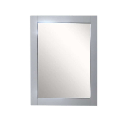 23" Wood Frame Mirror in L/Gray - 800600-23-M-LG