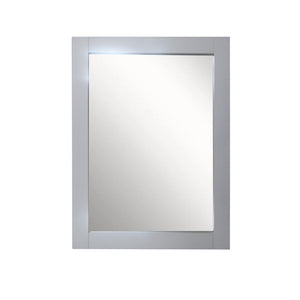 23" Wood Frame Mirror in L/Gray - 800600-23-M-LG