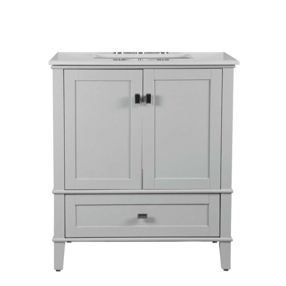 31" Single Vanity In L/Gray With Quartz Top - 800631-31-LG