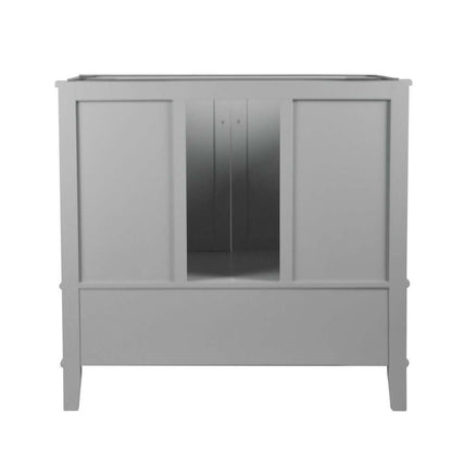 37" Single Vanity In L/Gray With Quartz Top - 800631-37-LG