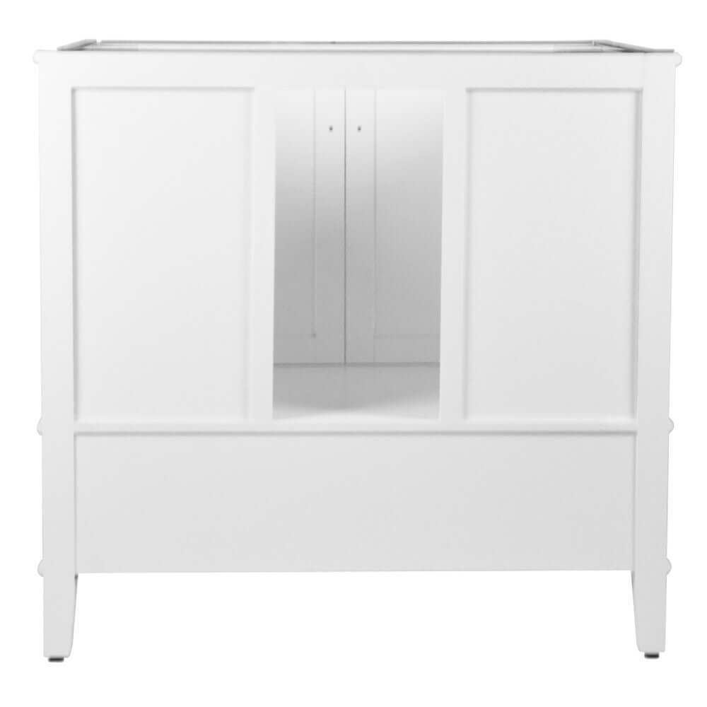 37" Single Vanity In White With Quartz Top - 800631-37-WH