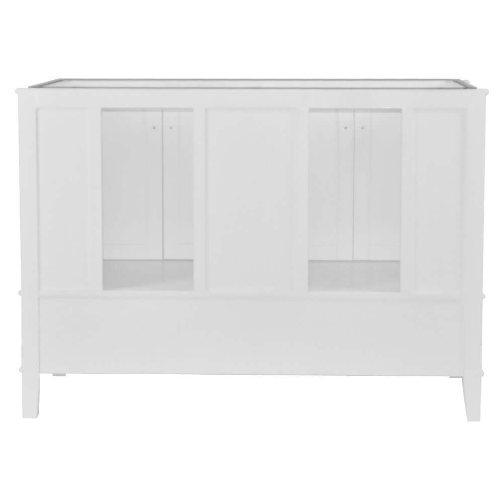 49" Double Vanity In White With Quartz Top - 800631-49D-WH